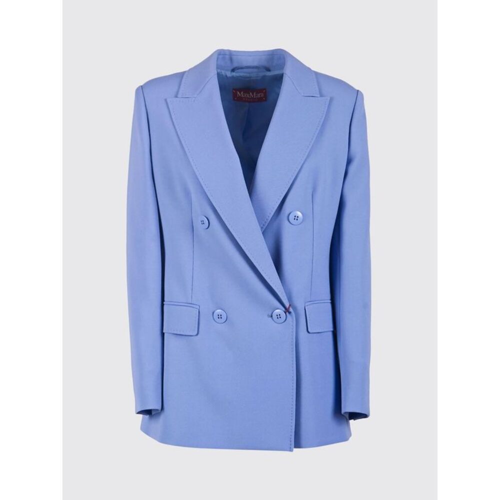 Max Mara Studio Jacket Woman Gnawed Blue